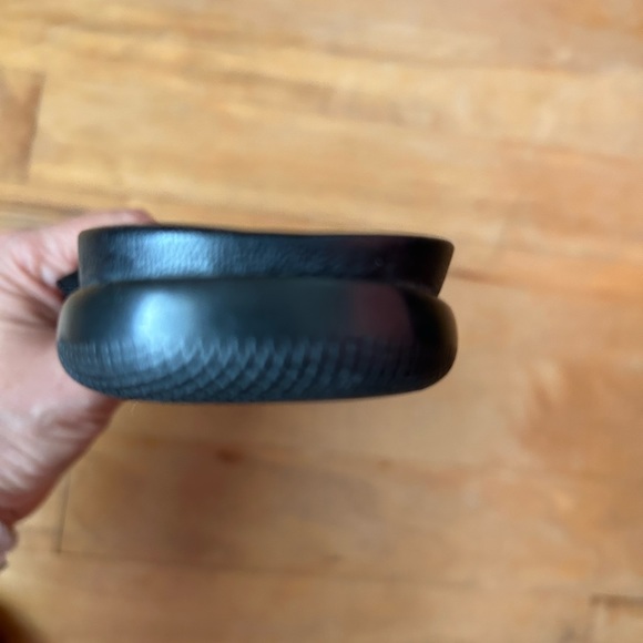 PRADA Vintage Flip Flops leather patent leather fabric w/silver buckle EUC  7 - Picture 10 of 10